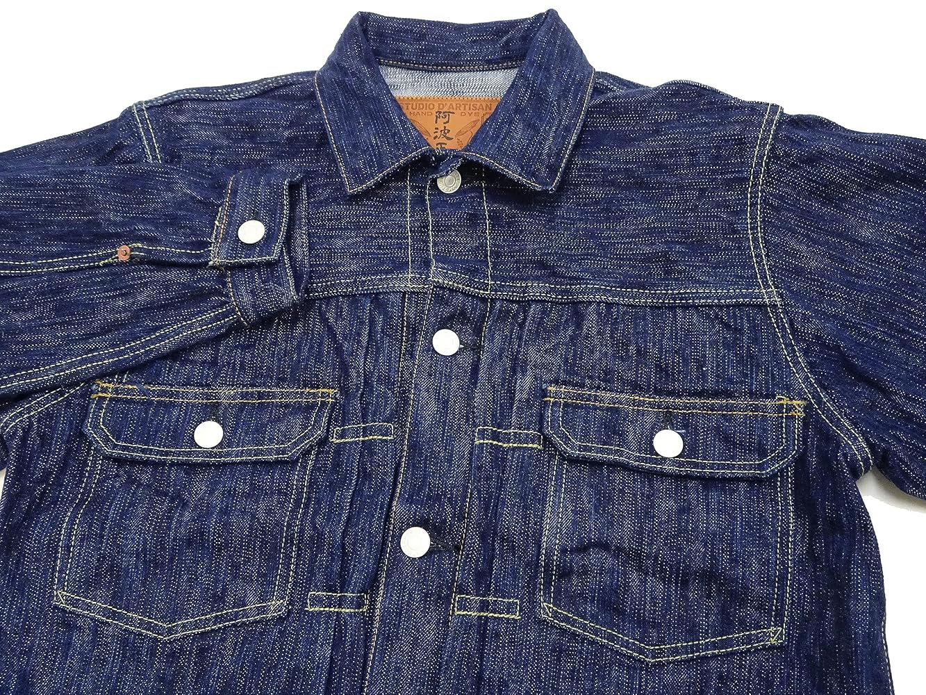 STUDIO D'ARTISAN ダルチザン デニム アビエータージャケット sp-107_3-4-1.jpg